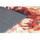 ANTIKA alfombra 24 tek, moderno flores, hojas lavable - terracota