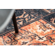 ANTIKA ancient chocolate carpet, circle modern patchwork, Greek washable - black / terracotta