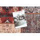 ANTIKA ancient rust matto pyöreä, moderni tilkkutyö pesu, kreikkalainen - terrakotta