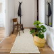 Covor, traversa ALLURE 1965 Cadru - Structural, elegant, glamour negru / aur 