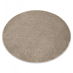 TAPIS cercle EXCELLENCE marron clair 222 plaine MÉLANGE