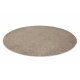 Carpet, round EXCELLENCE light brown 222 plain, MELANGE
