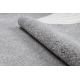 Fitted carpet SAN MIGUEL silver 92 plain, flat, one colour