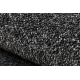 Teppich rund EXCELLENCE schwarz 141 eben, Melange