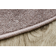 Carpet, round EXCELLENCE blush pink 407 plain, MELANGE