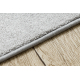 Fitted carpet CASHMERE silver 152 plain, flat