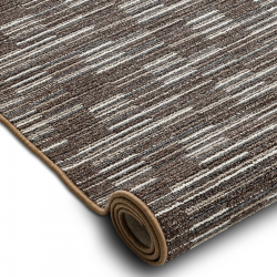 Alfombra CASABLANCA LOOP círculo blanco / beige, lazo, suave