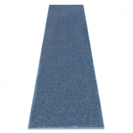 Alfombra de pasillo SANTA FE azul 74 llanura color sólido