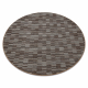 Tapis CASABLANCA LOOP cercle beige, bouclé, doux