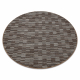 Teppe, rund LIBRA brun 962 striper