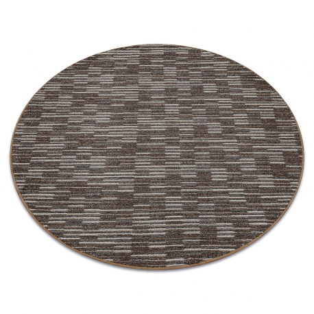 Carpet, round LIBRA brown 962 Stripes 