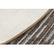 Carpet, round LIBRA brown 962 Stripes 