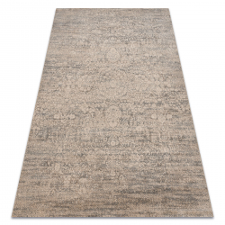Alfombra de pasillo con refuerzo de goma LOTUS ABSTRACT 52910 beige lavable 