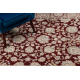 Teppich Wolle JADE 45009/301 Rahmen, Blumen klassisch rot / beige OSTA