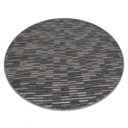 Alfombra de pasillo con refuerzo de goma LOTUS GRECCO 23593 grafito / gris lavable 