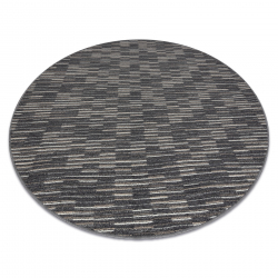 Carpet, round LIBRA graphite 165 Stripes 