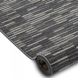 Alfombra CASABLANCA LOOM círculo plata, lazo, suave Interior y exterior