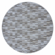 Carpet, round LIBRA grey 109 Stripes 
