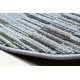 Carpet, round LIBRA grey 109 Stripes 