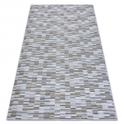 Tapis CASABLANCA LOOM cercle marron, bouclé, doux intérieur et extérieur
