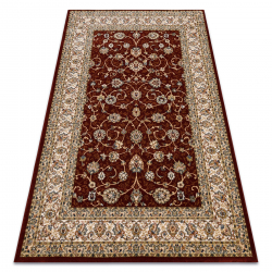 Teppich Wolle JADE 45014/330 Frame, Blumen klassisch rot / beige OSTA