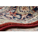 Carpet Wool JADE 45000/300 Frame, flowers classic red / dark blue OSTA