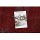 Tappeto Lana JADE 45005/301 Ornamento rosso / grigio OSTA