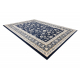 Gulvtæppe JADE 45014/530 Stel, blomster klassisk mørkeblå / beige OSTA