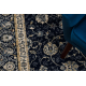 Kilimas Vilna JADE 45014/530 Rėmas, gėlės klasikinis tamsiai mėlynas / smėlio spalvos OSTA