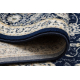 Ковер Шерстяной JADE 45014/530 Каркас, цветы классический темно-синий / синий OSTA