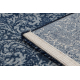Килим Wool JADE 45007/500 Oрнамент класичний темно-синій / блакитний OSTA