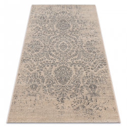 Tappeto in lana SOHO 477.26.LA400 OSTA - Ornamento, cornice, naturale verde / beige