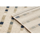 Teppich Wolle JADE 45023/100 Streifen beige / blau OSTA