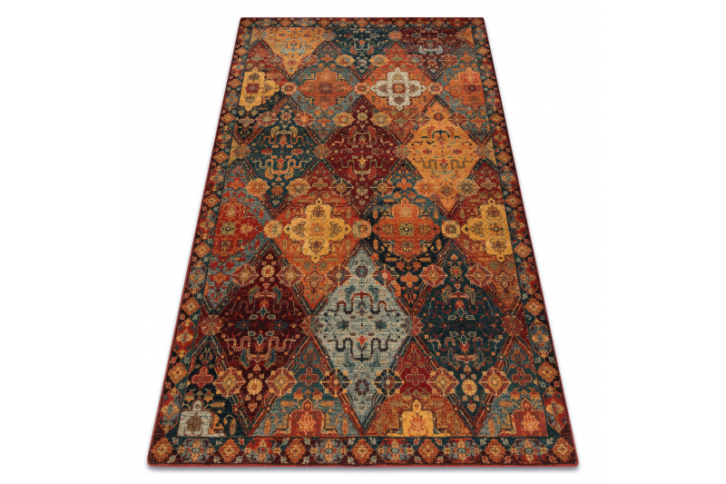 Dywan wełniany OMEGA Torino orientalny - rubin - Rozmiar : 235x350 cm