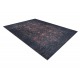 ANDRE 1013 umývací koberec Ornament, protišmykový - čierna / terakota 