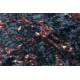 ANDRE 1013 mosható szőnyeg Dísz, vintage csúszásgátló - fekete / terrakotta 