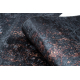 ANDRE 1013 πλύσιμο χαλί Στολίδι, εκλεκτό αντιολισθητικό - μαύρο / τερακότα 