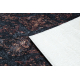 ANDRE 1013 mosható szőnyeg Dísz, vintage csúszásgátló - fekete / terrakotta 