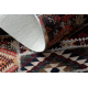 ANDRE 2305 tapijt wasbaar oosters patchwork antislip - bordeauxrood / bruin