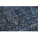 Alfombra lavable ANDRE 1058 Ornamento, vintage antideslizante - negro / azul 