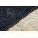 ANDRE 1058 mosható szőnyeg Dísz, vintage csúszásgátló - fekete / kék 