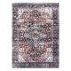 ANDRE 1826 mosható szőnyeg Dísz, vintage csúszásgátló - barna / kék 