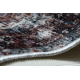 ANDRE 1826 mosható szőnyeg Dísz, vintage csúszásgátló - barna / kék 