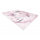 BAMBINO 2185 skalbimo kilimas Balerina, kačiukas vaikams neslystantis - rožinis