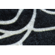 ANDRE 2031 mosható szőnyeg Keret medúza görög csúszásgátló - fekete / fehér