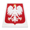 Dywan do prania ANDRE 2309 Godło polskie, Polska antypoślizgowy - biały / czerwony