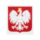 Dywan na scianę do prania ANDRE 2309 Godło polskie, Polska antypoślizgowy makata gobelin - biały / czerwony