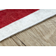 ANDRE 2309 umývací koberec znak Poľska, vintage protišmykový - biela / červený