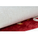 АНДРЕ 2309 прање тепиха Пољски грб против клизања - бела / црвена