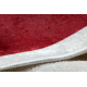 Alfombra lavable ANDRE 2309 emblema de Polonia antideslizante - blanco / rojo